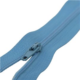 Fermeture fine Polyester N°2 couleur Bleu caraïbes