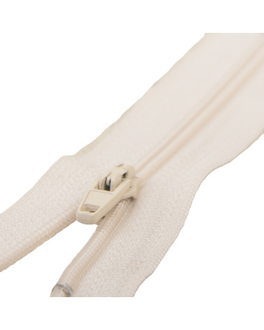 Fermeture fine Polyester N°2 couleur Perle
