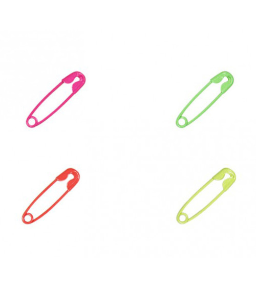 Set of 100 small neon pins