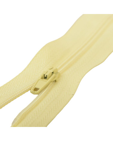 Feiner Verschluss aus Polyester Nr. 2 in strohgelber Farbe