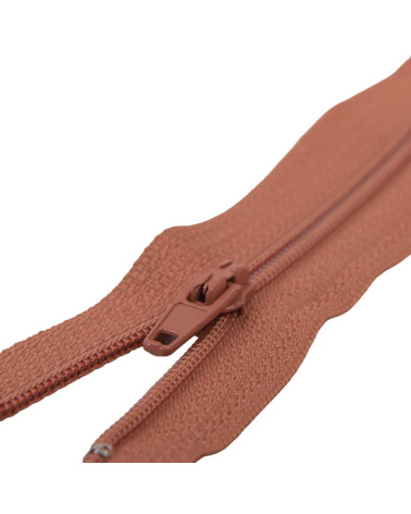 Feiner Verschluss Polyester Nr. 2 Farbe Rostrot