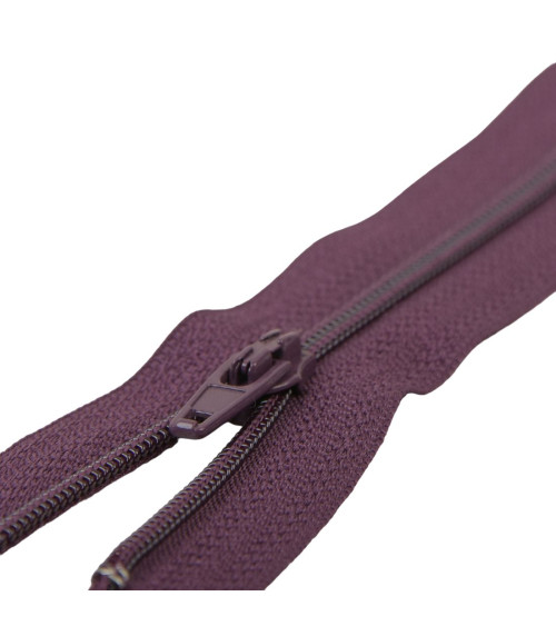 Fermeture fine Polyester N°2 couleur Violet volubili