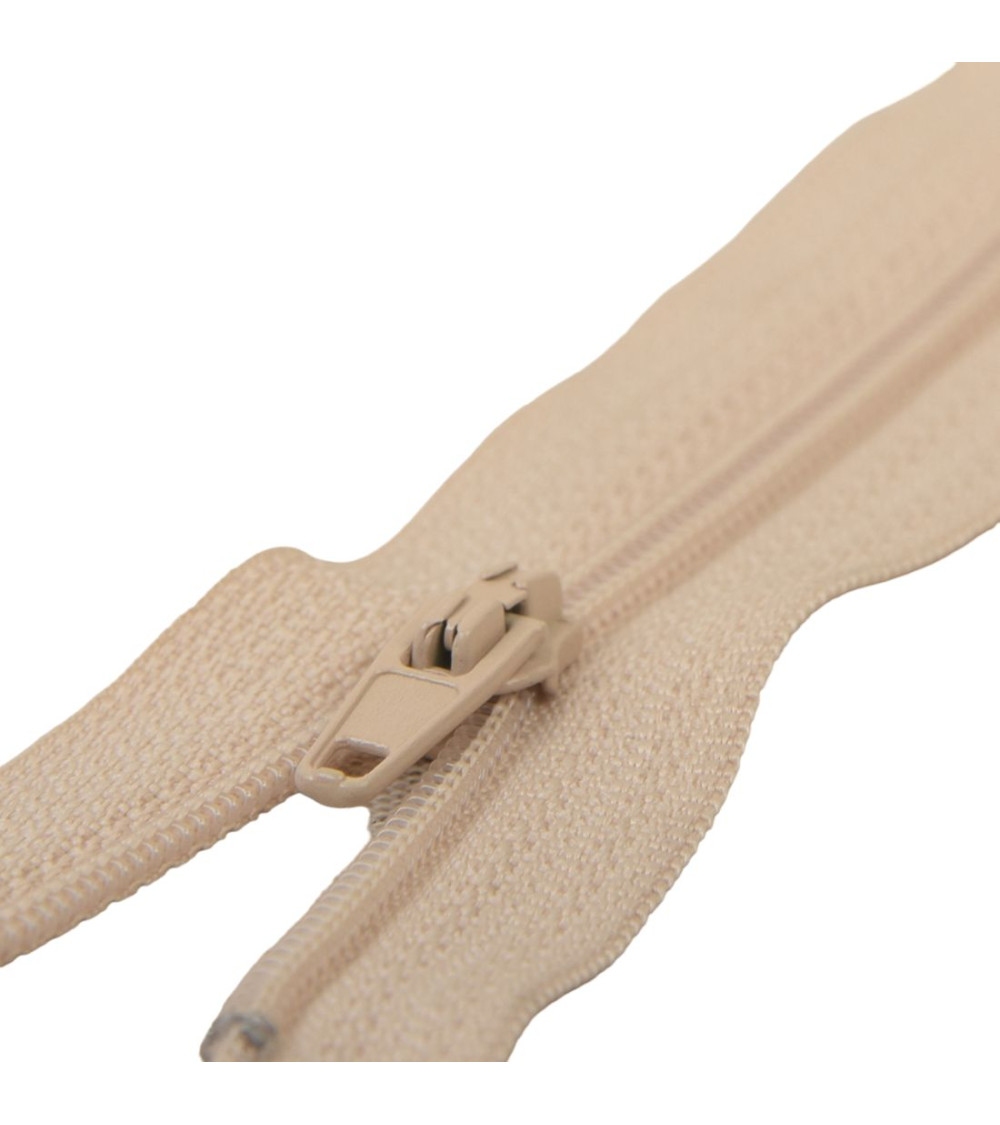 Fermeture fine Polyester N°2 couleur Beige clair