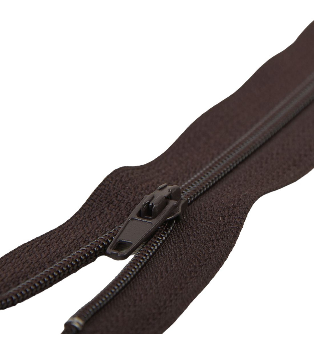 Fine closure Polyester No. 2 Coffee color