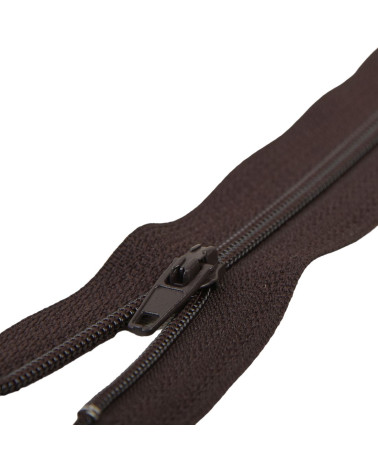 Fine closure Polyester No. 2 Coffee color