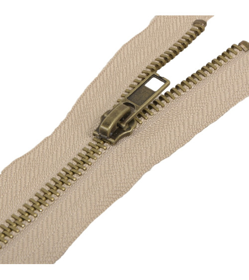 Separable metal closure n°5 antelope beige