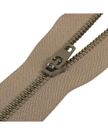 Fermeture en Métal non séparable spéciale poche - bronze alezan