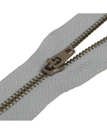 Chiusura speciale per tasche in metallo non separabile - grigio cenere