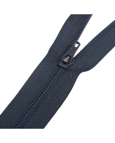 Chiusura in rete a spirale non separabile, speciale per pantaloni - blu navy