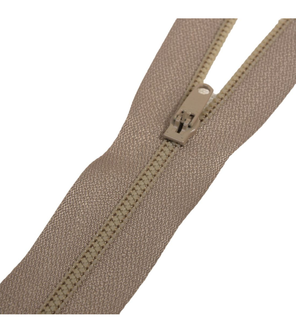 Non-separable spiral mesh closure for pants - chestnut bronze