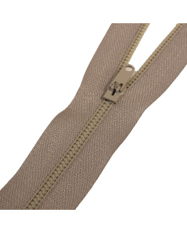 Non-separable spiral mesh closure for pants - chestnut bronze