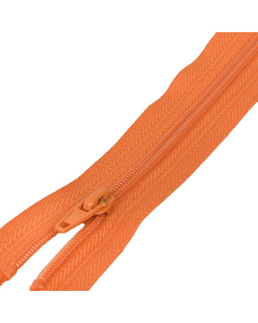 Spiral mesh separable sports zipper - orange