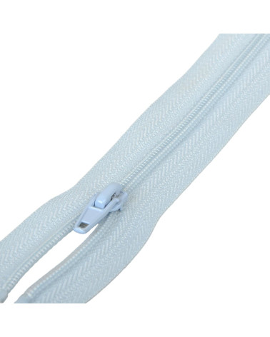 Separable spiral mesh sports zipper - baby blue