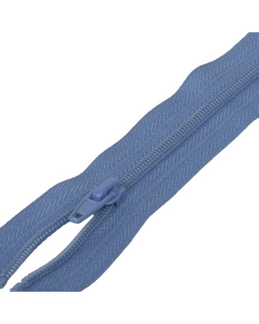 Separable spiral mesh sports zipper - royal blue