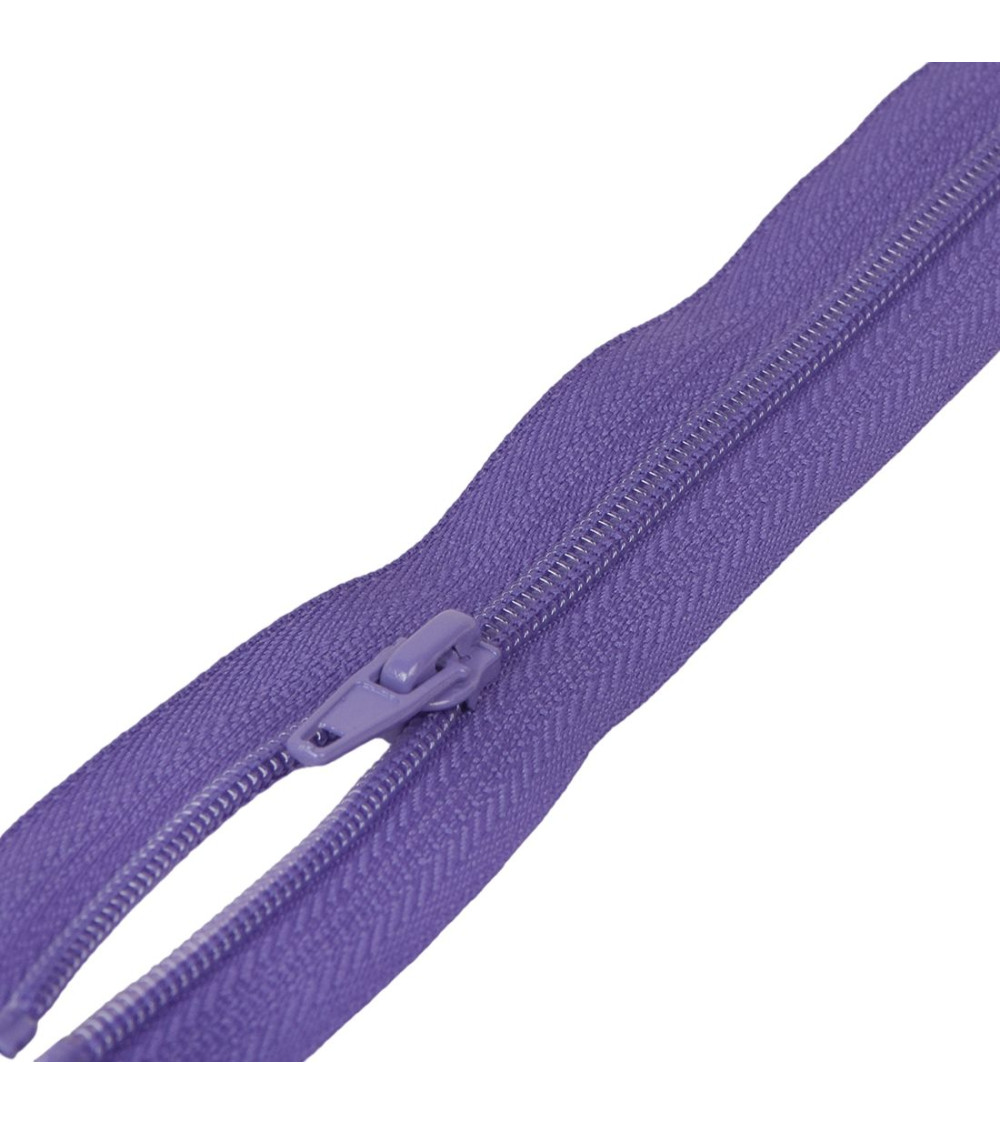 Spiral mesh separable sports zipper - purple
