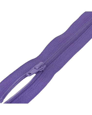 Cremallera deportiva separable de malla en espiral - violeta