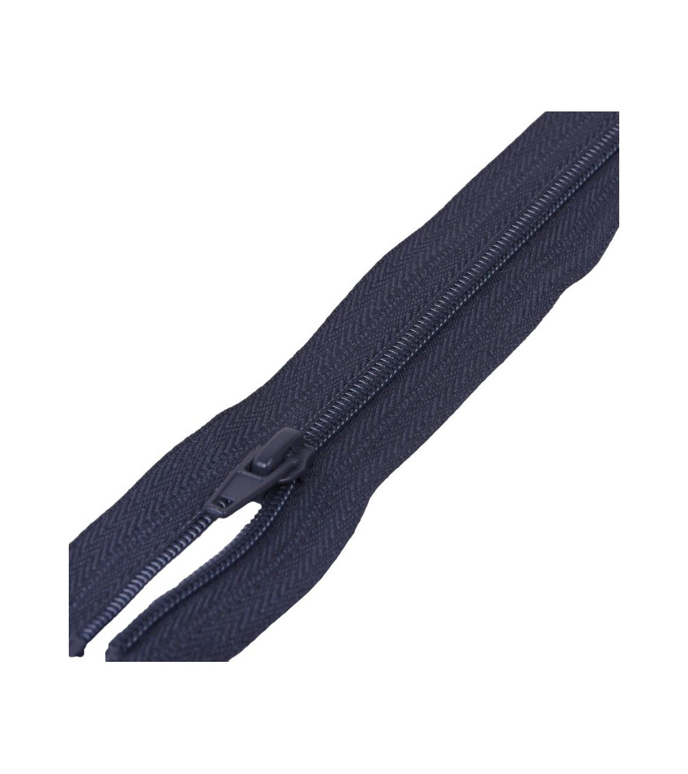 Cremallera deportiva de malla en espiral separable - azul marino