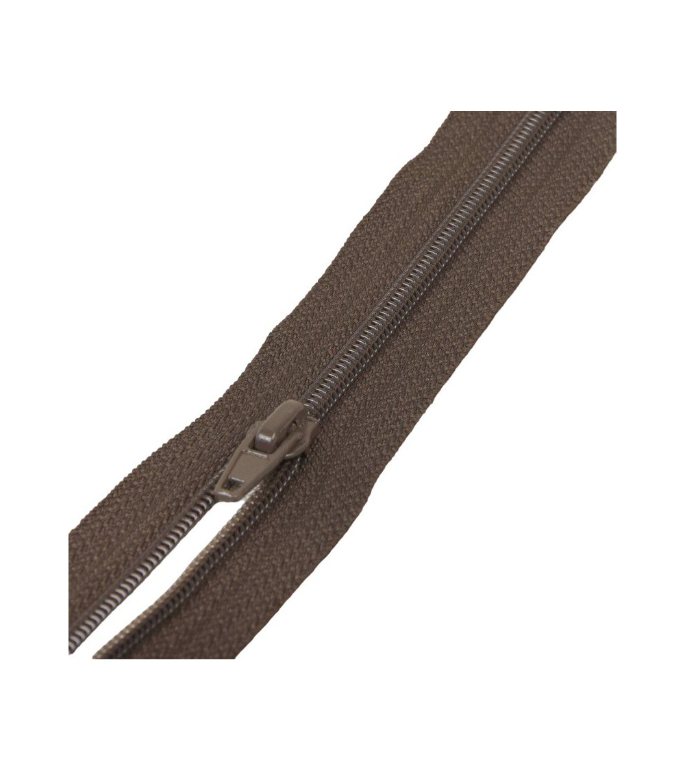 Cremallera deportiva de malla en espiral separable - marrón