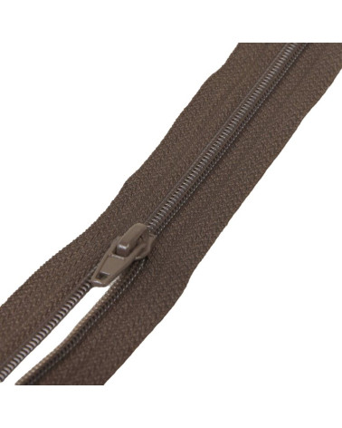 Cremallera deportiva de malla en espiral separable - marrón