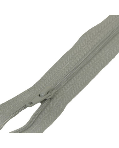Cremallera deportiva de malla en espiral separable - gris ceniza
