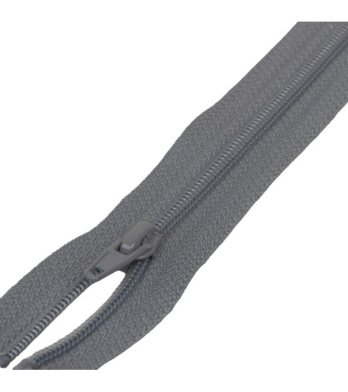 Separable spiral mesh sports zipper - dark gray