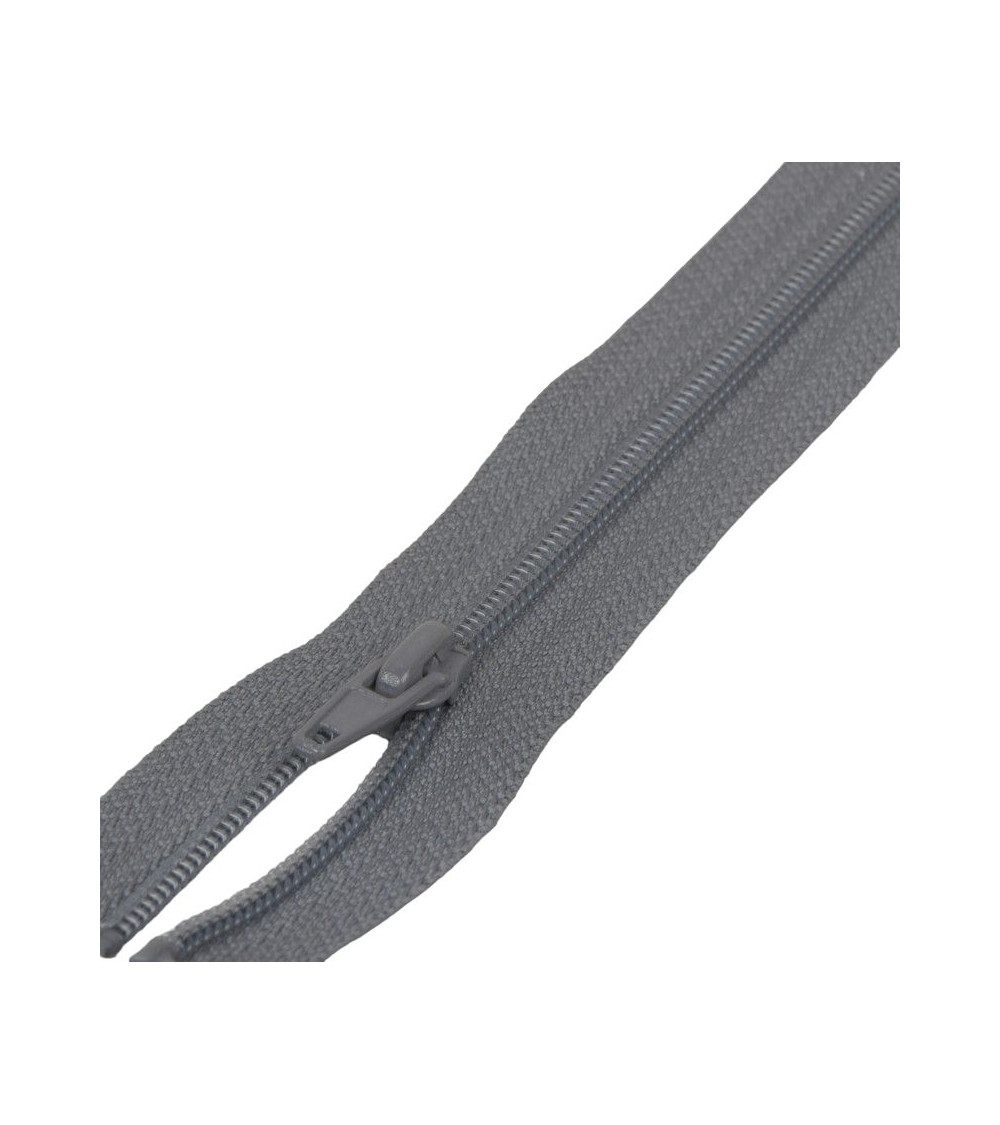 Cremallera deportiva de malla en espiral separable - gris oscuro