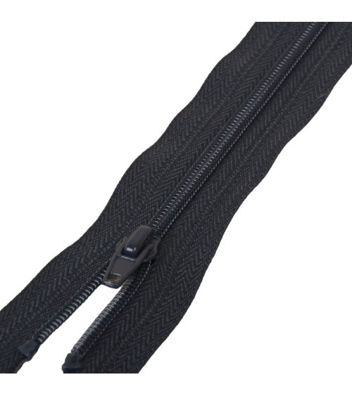 Separable spiral mesh sports zipper - dark navy