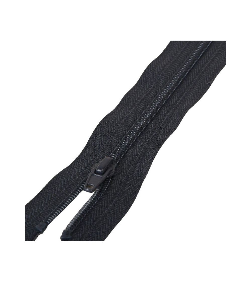 Separable spiral mesh sports zipper - dark navy