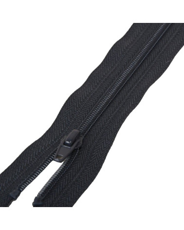 Separable spiral mesh sports zipper - dark navy