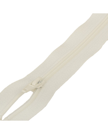Spiral mesh separable sports zipper - ivory
