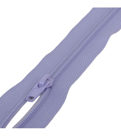 Fermeture sport séparable maille spirale - violette