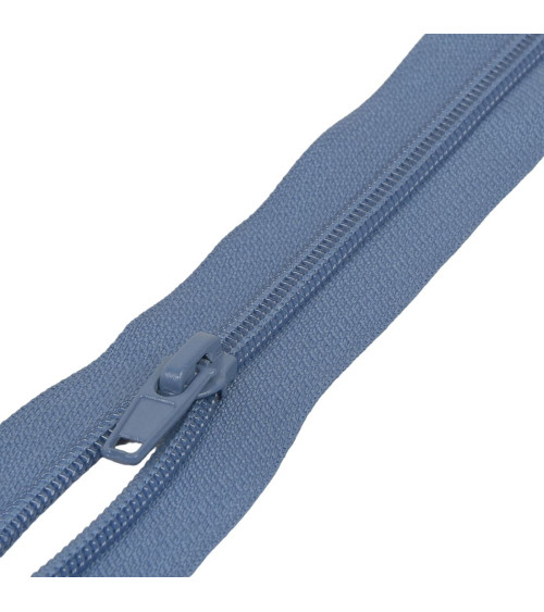 Separable spiral mesh sports zipper - royal blue