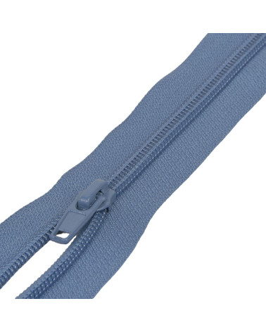 Separable spiral mesh sports zipper - royal blue