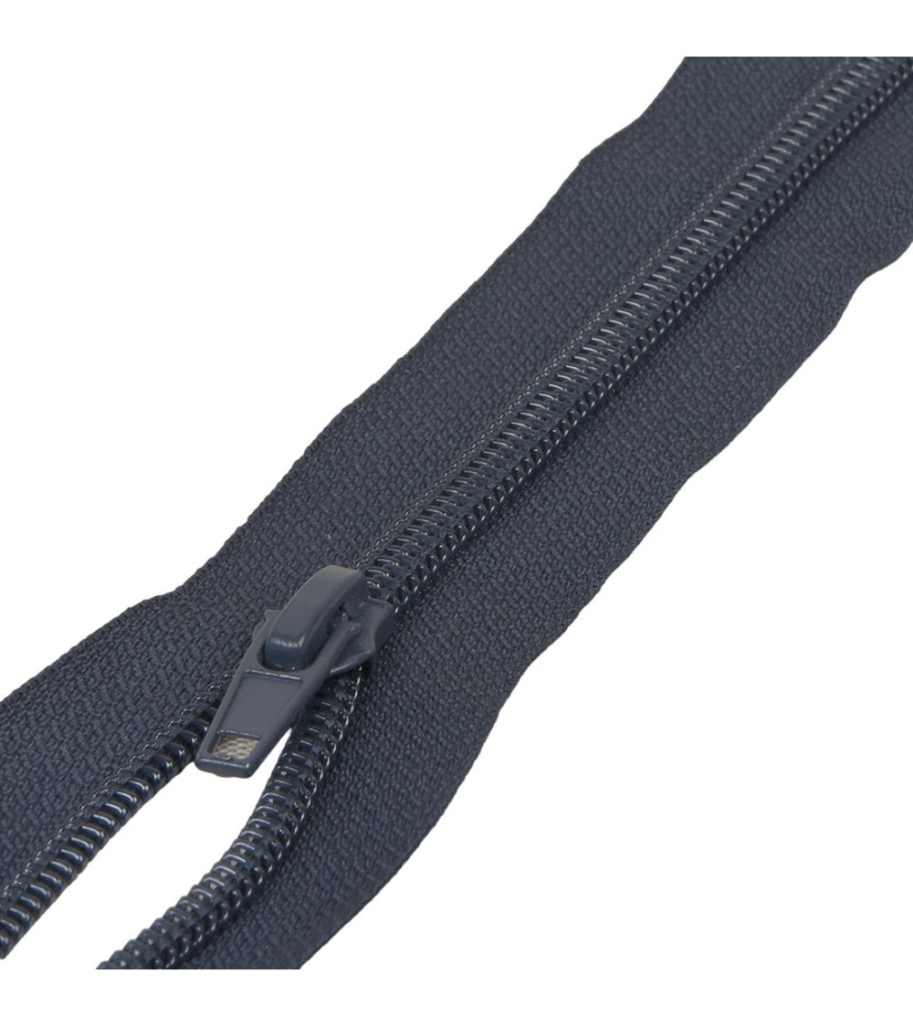 Spiral mesh separable sports zipper - navy blue