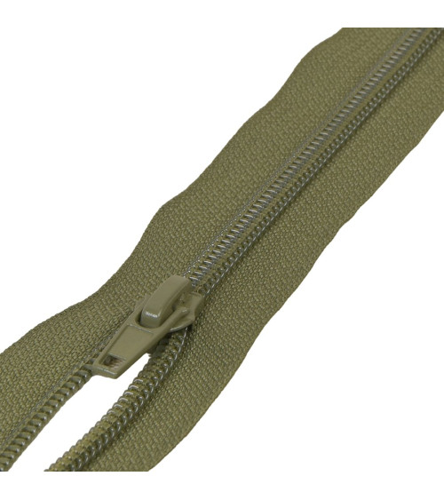 Separable spiral mesh sports zipper - khaki green