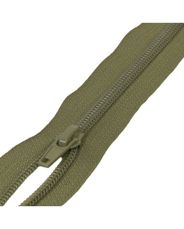 Cremallera deportiva de malla en espiral separable - verde caqui