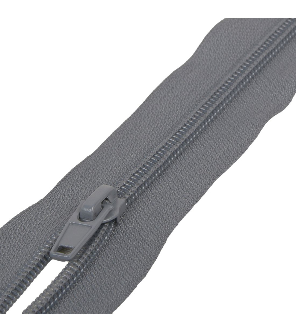 Separable spiral mesh sports zipper - dark gray
