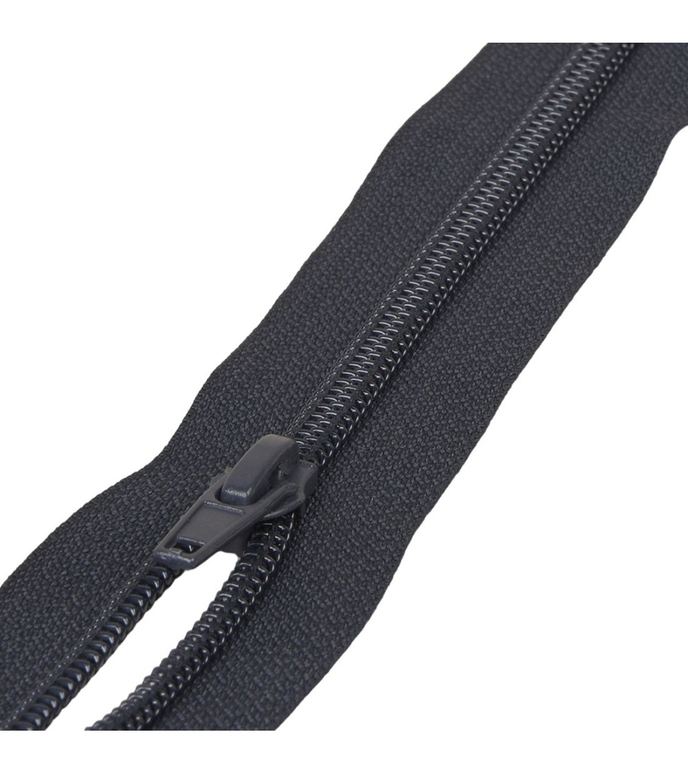 Spiral mesh separable sports zipper - dark navy blue