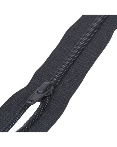 Cremallera deportiva separable de malla en espiral - azul marino oscuro