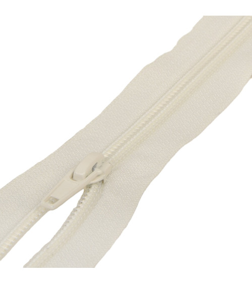 Spiral mesh separable sports zipper - ivory
