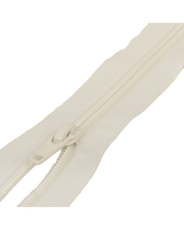 Spiral mesh separable sports zipper - ivory