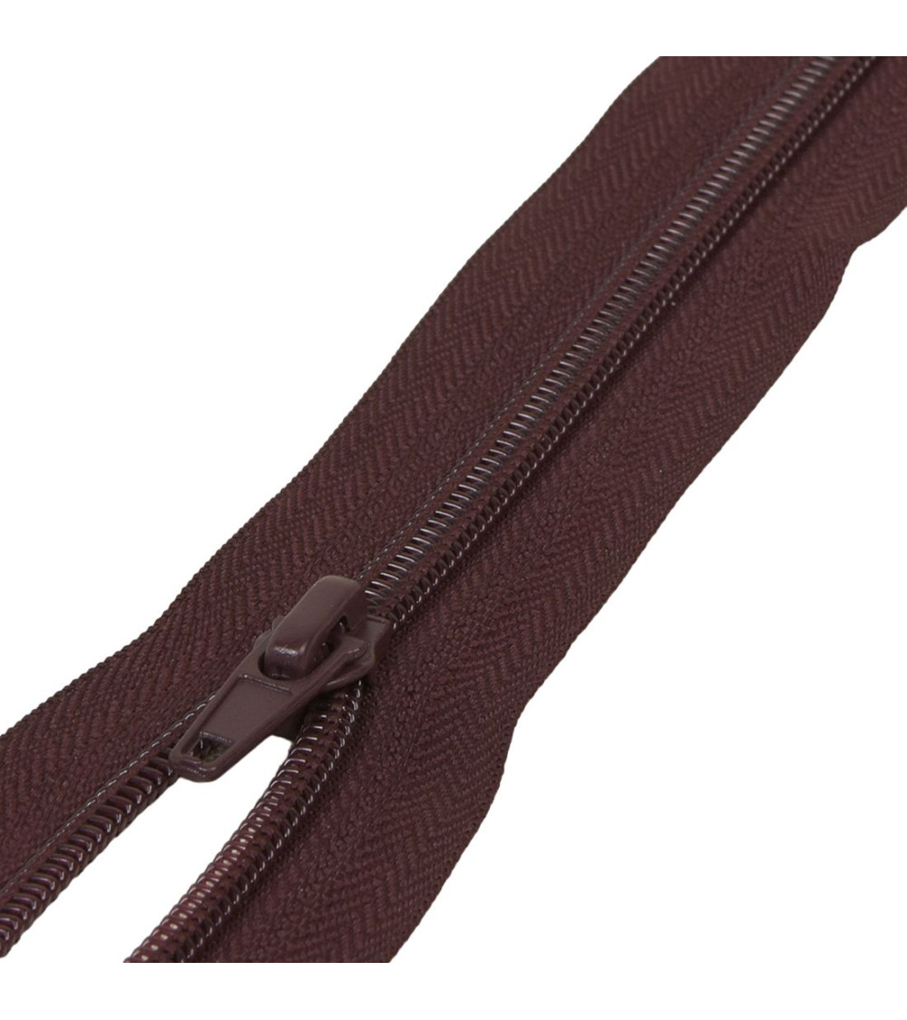 Separable spiral mesh sports zipper - dark burgundy