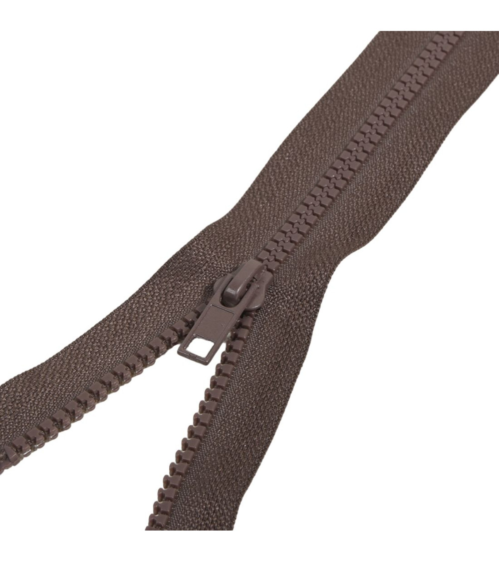 Cierre inyectado separable ideal para chaqueta - marrón