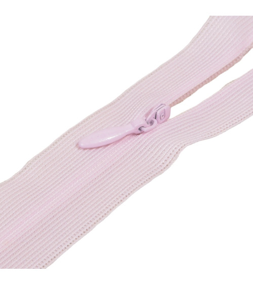 Fermeture invisible non séparable ajustable - rose layette