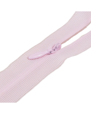 Fermeture invisible non séparable ajustable - rose layette