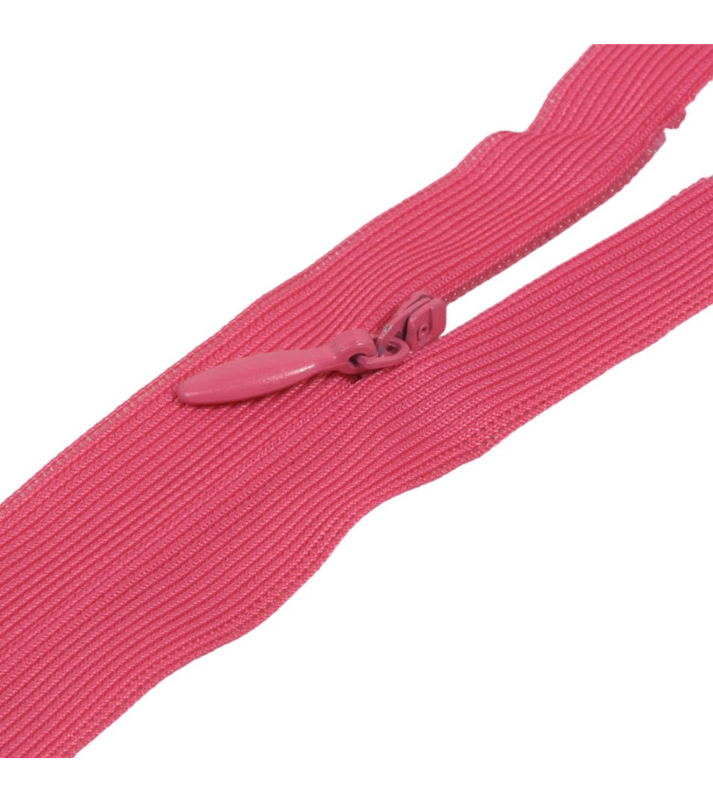 Adjustable invisible non-separable closure - fuchsia pink