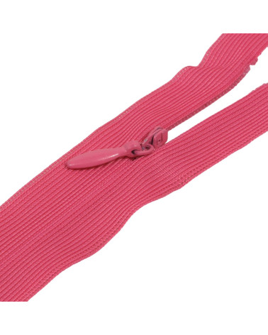 Fermeture invisible non séparable ajustable - rose fuchsia