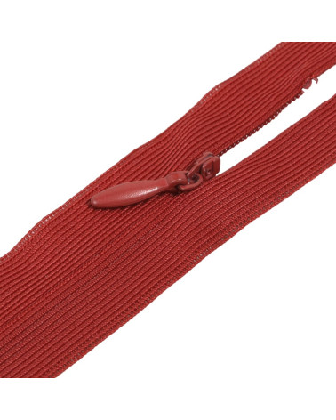 Cierre invisible ajustable no separable - rojo