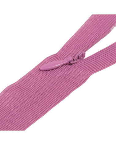 Adjustable non-separable invisible zipper - nectar pink