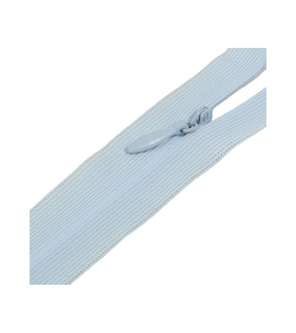 Adjustable invisible non-separable closure - baby blue